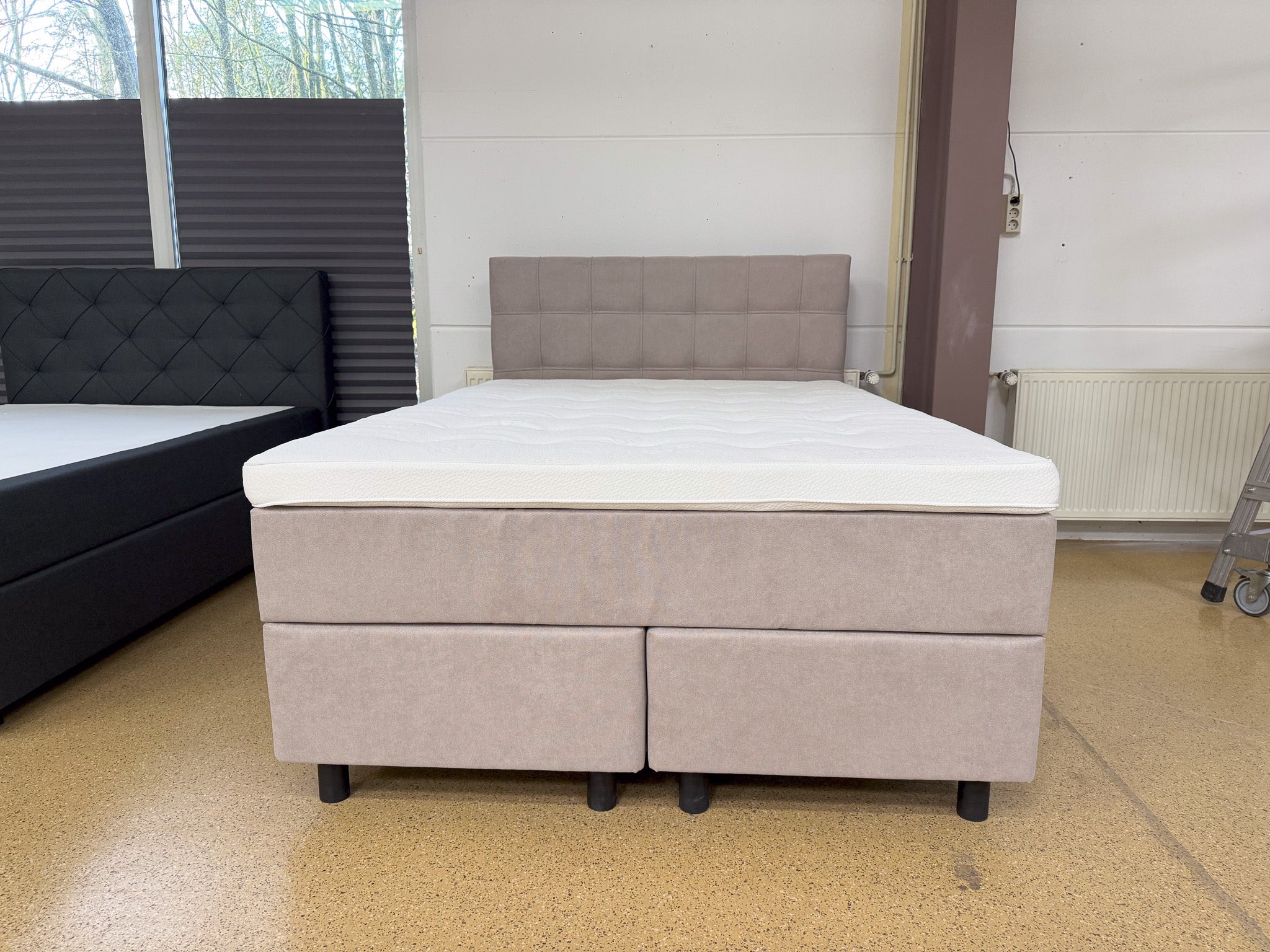 Boxspringbett 140x200 Beige 5 Teilig