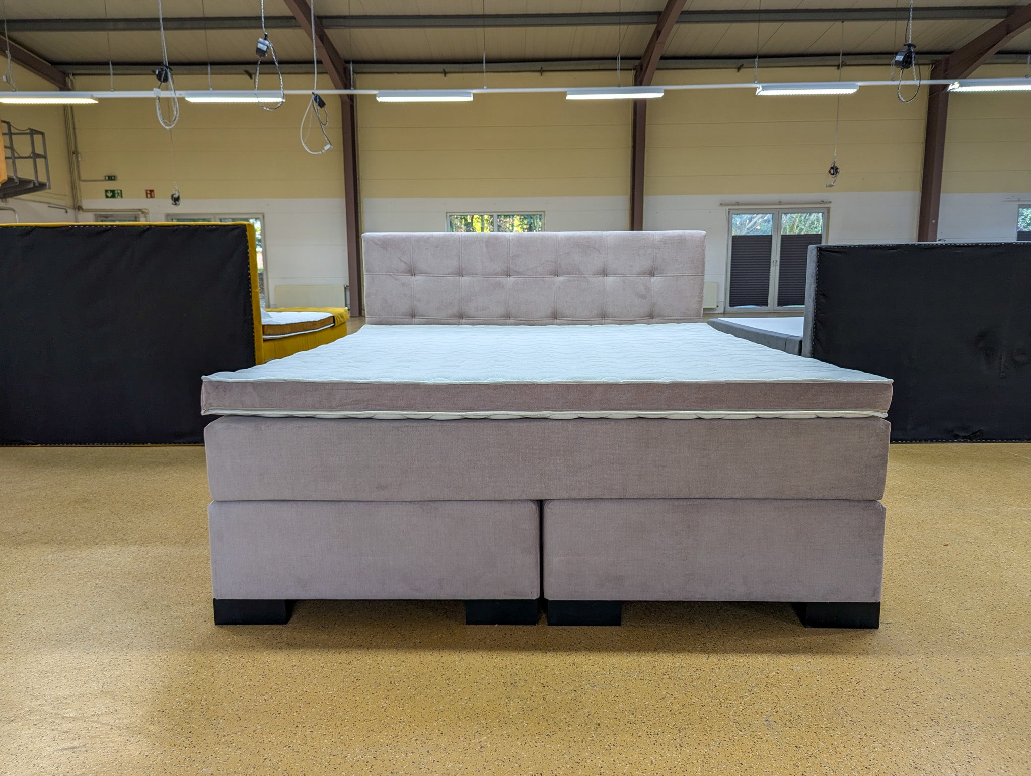 Boxspringbett Juna 5 Teilig - Rosa - 180x200 Bett