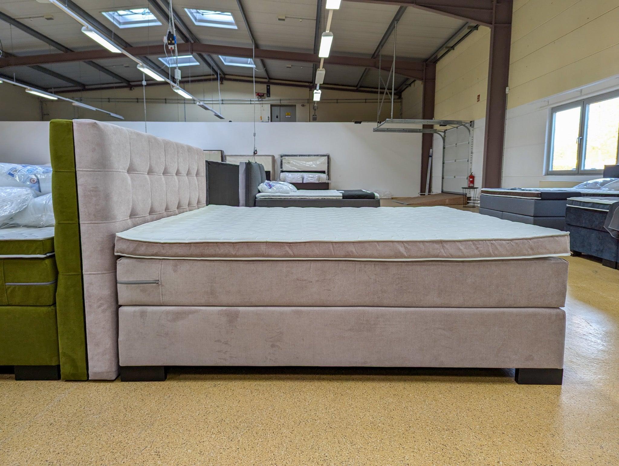 Boxspringbett Juna 5 Teilig - Rosa - 180x200 Bett