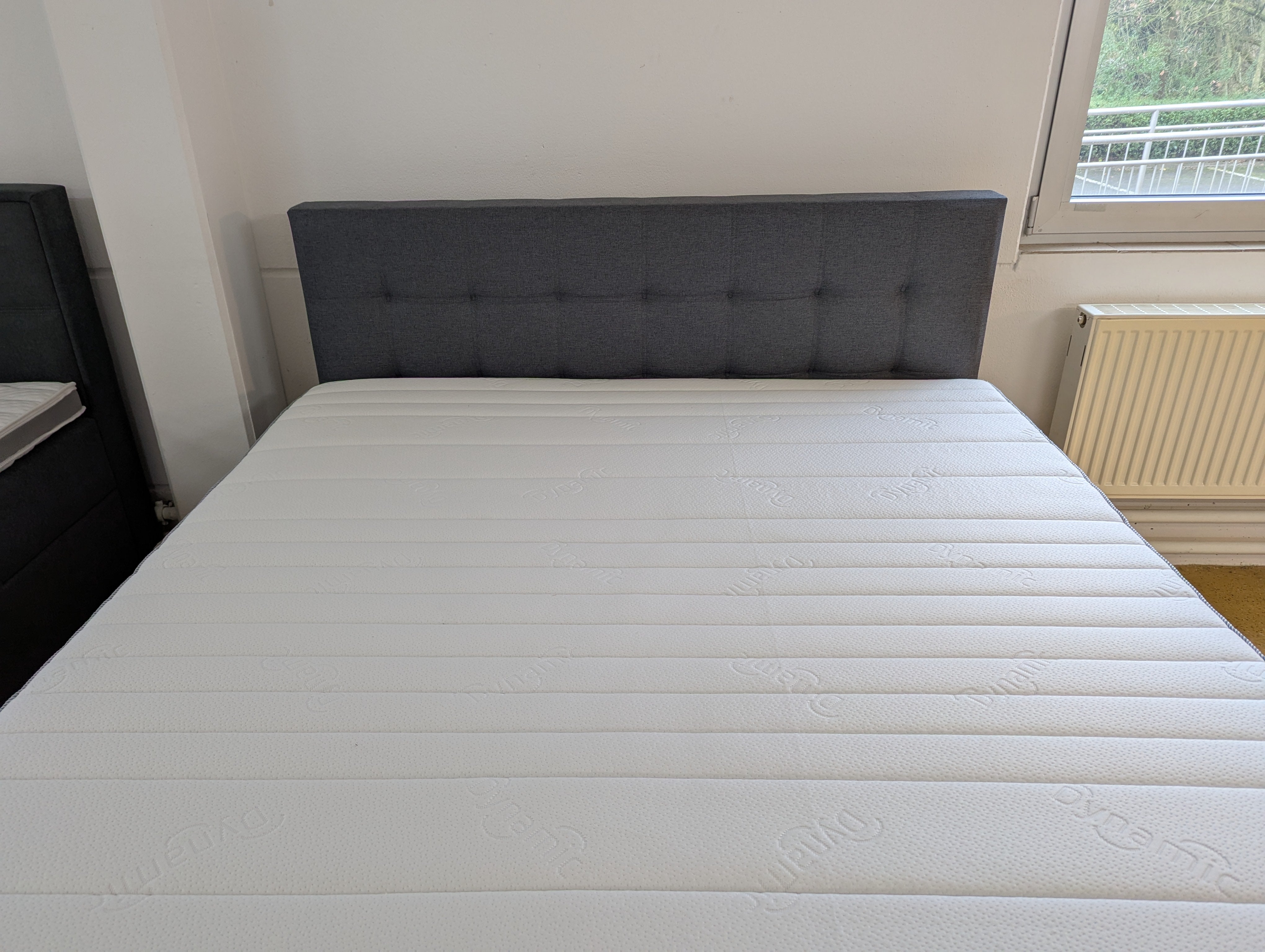 Boxspringbett 160x200  5 Teilig - Grau - Bett